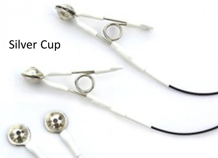 Silver cup electrode
